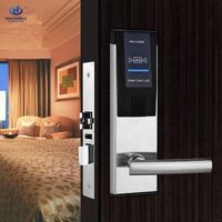 2022 Popular Electronic Cerradura Smart RFID Swipe Hotel Door Lock with Card Encoder