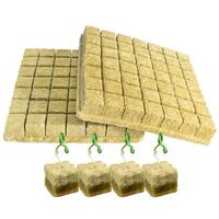 2022 Factory Supply Hydroponics 1.5 Inch Grow Cube Rock Wool Kit - For Agriculture Greenhouse Material