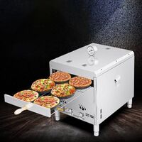 Commercial Gas Portable Pizza Oven For Food Truck Stainless Steel