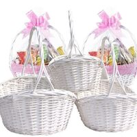 Wholesale Empty Cheap Hand Woven Gift Basket Gift Wicker Gift Basket Gift Storage Basket