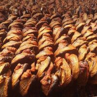Dried fish is of good quality and cheap and delicious. Good food every time. Origin Thailand.