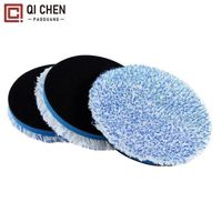 One-step mirror fast polishing car beauty polishing pad microfiber disc waxing self-adhesive disc mirror polishing