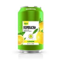 Vietnam Supplier Priotic Fermented 330ml Canned Lemon Flavored Kombucha Drink