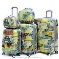 Colorful Design Print 20/24/28 Inch Trolley Suitcase PC Travel Luggage