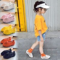 2021 Kids yeezy Foam Running Slides Baby Girls Casual Shoes Cutout Comfortable Unisex Boys yezy Kids Sneakers