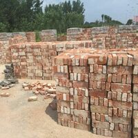 Recycle old red bricks