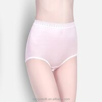 women's high waist silk knitted underwear