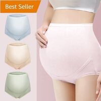 Women's Cotton Maternity High Waist Lingerie Pregnancy Soft Trendy Maternity Panties