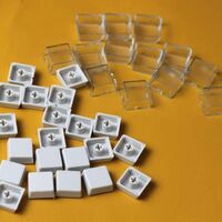 10/piece Transparent Keyboard Double Layer Keyboard Clip Removable Paper Clip with Custom MX Key Relegable Keyboard Shell Protection