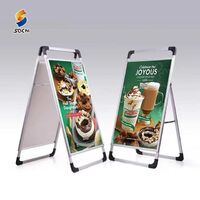 Factory Customized A Frame Aluminum Display Stand Portable Sign Portable Outdoor Advertising Poster Stand