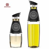 18/10 oz Kitchen 2 Pack Oil and Vinegar Dispenser Set Olive Oil Dispenser Bottle with Measuring Cup
