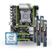 Motherboard set X79 LGA2011 ATX combos E5 2690 CPU 4pcs x 8GB DDR3 RAM 1333MHZ PCI-E NVME M.2 SSD
