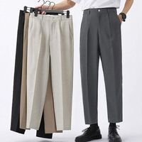 Hot Price Coat Pants Set Men's Casual Trousers Men's Style Solid Color Trousers Fashion