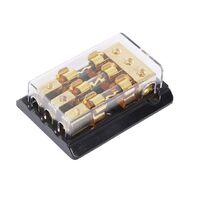 3AGU-4 car audio modified distribution fuse holder junction box 3X4GA input 3X4GA output gold-plated AGU fuse holder