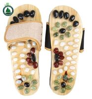 wooden foot massage shoes chinese style massage shoes