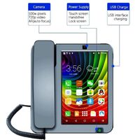 4G LTE Android Smart Fixed Touch Screen SIM Card Video Call Wifi Recording Phone For Home Business Fixed Desk
