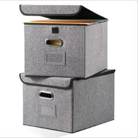 Linen Folding Decorative Foldable Storage Storage Box Office Document Storage Box