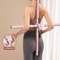 Adjustable Open Back Shoulder Bar Correction Humpback Correction Cross Yoga Bar for Posture Correction