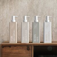 Custom Luxury Skin Care Bottle Set Plastic Body Wash Shampoo Cream Set Cosmetic Bottle Containers
