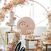 Wedding Event Stage Decoration Stainless Steel Gold Wedding Backdrop Panels