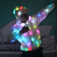 2021 Custom Design Light Up Stage Performance LED Light Dance Costume Light Up Jackets