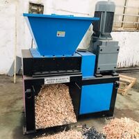 Automatic Plastic Shredder Industrial Heavy Duty Single Shaft Steel Shredder Wood Shredder