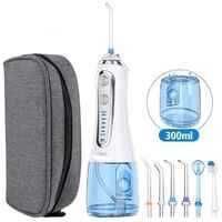Teeth Whitening Dental Care Cordless Oral Water Irrigator Water Flosser with 6 Nozzles