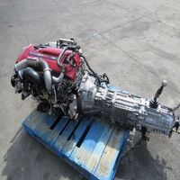 JDM NISSAN SKYLINE R34 GTR RB26DET ENGINE WITH 6-SPEED GETRAG TRANSMISSION RB26DETT