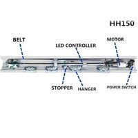 DOORTEC HH150 Automatic Sliding Glass Door With Sensor Used Commercial Glass Doors 55W Traditional Supermarket 1 YEAR