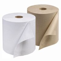 White Native 1-Ply 6-Roll 7.87" 800ft Hand Rolled Towel