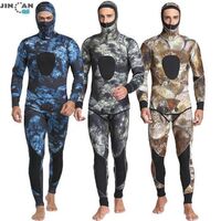 Custom Camouflage Neoprene Set of 2 3mm 5mm 7mm 10mm Hood Yamamoto Long Sleeve Suit Men's Scube Freediving Harpoon Wetsuit