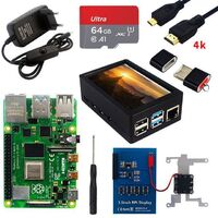 Raspberry Pi 4 Model B Kit 2GB 4GB 8GB RAM + Card + Case + Cooling Fan + 4K HD Video Cable + Power Supply for Raspberry Pi 4 B