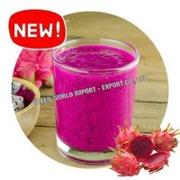 Delicious and Sweet Vietnamese Dragon Fruit Puree- Healthy Dragon Fruit Pulp Drink- Aseptic Fruit Puree