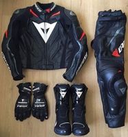 Custom Motorcycle Leather Racing Boot Set