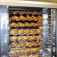 Restaurant Commercial Electric Gas Arabic Chicken Kebab Rotary Grill Machine