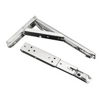 Custom Stainless Steel Triangular Adjustable Table Support Folding Bracket Wall Mounted Corner Bracket