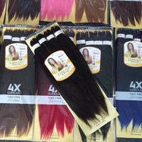 WE04 Wholesale 26 Inch 2X 3X 180g Pre-Stretched Emoji Braided Hair 100% Spetra Pre-Stretched Braided Hair