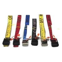 Manufacturer Closure Custom White Belt Men's Waist Fabric Braided Belt Alloy Buckle Belt