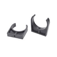 DN65 pipe clamp saddle clamp UPVC pipe fittings plastic hose clamp square tube standard heat-resistant mini gray clip