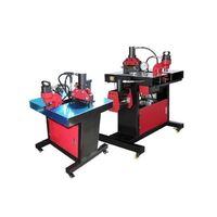 Hydraulic electric three-in-one bus processing machine