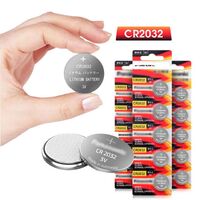 Panasonic cr2032 10 original brand new batteries 3v button battery button battery watch computer cr 2032 toys