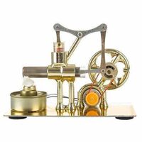 Twin cylinder marine steam engine Stirling engine model custom made mini steam boiler designed by you