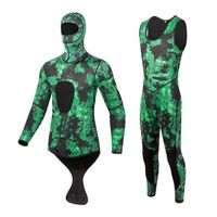 Camouflage Harpoon Wetsuit Men's 3mm/5mm Neoprene 2-Pack Hooded Super Stretch Wetsuit