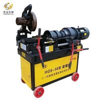 Thread rolling machine for steel bar thread processing