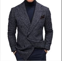 Men's New Plaid Business Casual Jacket