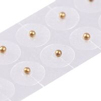 100PCS 24K gold-plated transparent auricular point sticking ear pressure acupuncture magnetic beads ear point ear seed