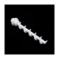 Glazed 95% Alumina Ceramic Screws Ceramic Fasteners Al2O3 Ceramic Bolts and Nuts Helical Screws