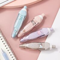 Custom stationery press-type tape pen student corrector transparent pen core painted white correction tape
