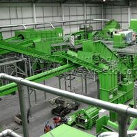 Automatic classification line of municipal solid waste recycling plants