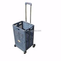 New product factory foldable wheeled stair climbing luggage trolley